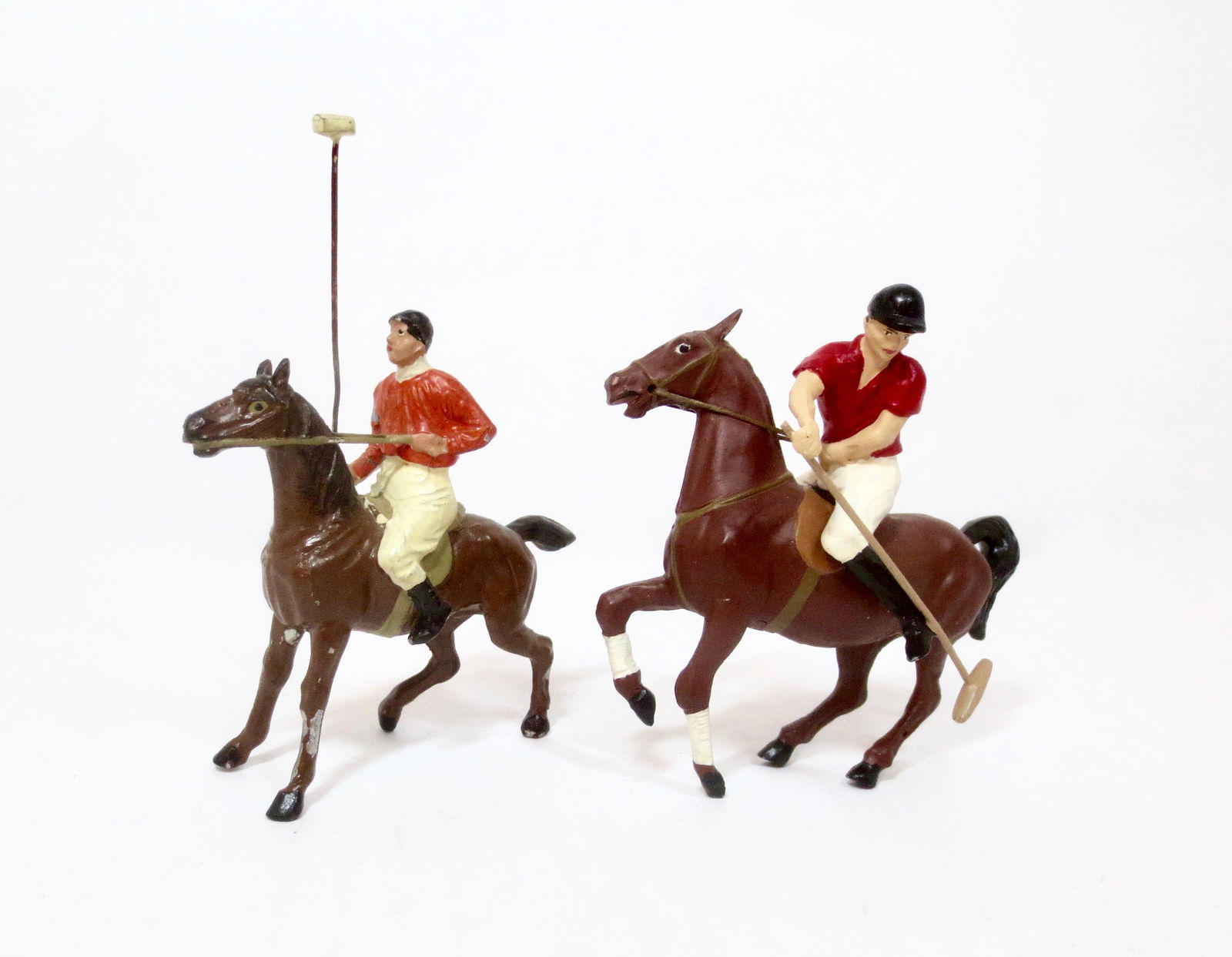 Large Scale Polo Players: Heyde 80mm figure, and an unidentified maker 85mm figure. Excellent condition.