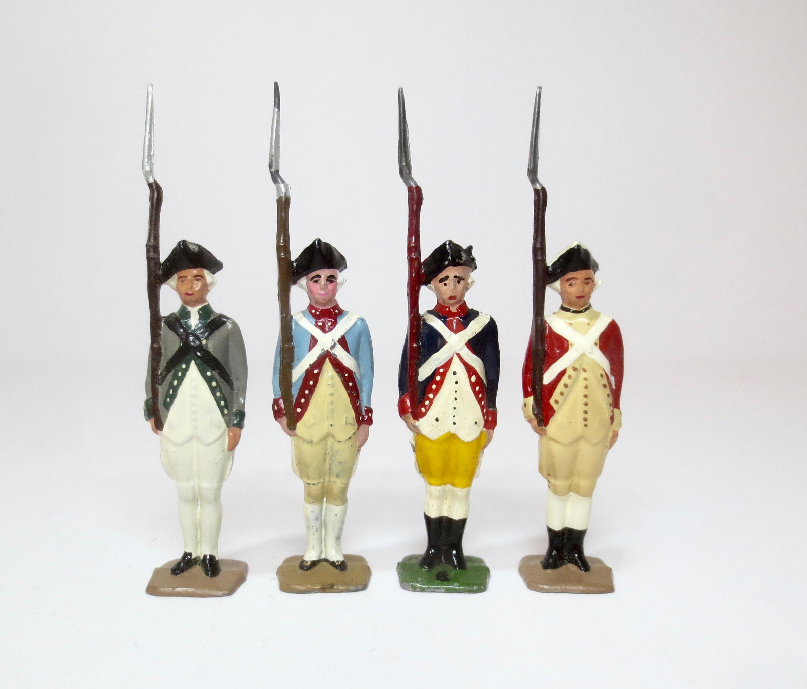 Jones French Americans of 1781: Standing at attention. 4 pieces. Excellent condition. Unboxed.