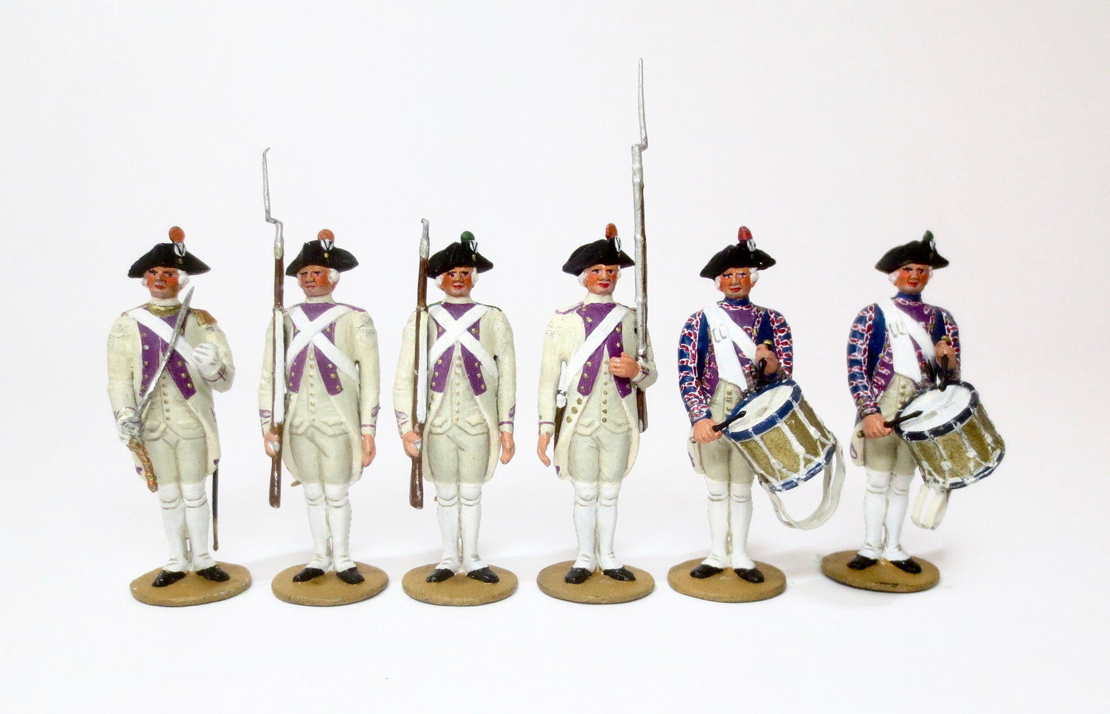 Metayer RARE "Ancien Regimes": Bearn 7th/15th Regiment of 1779. 6 pieces. Excellent condition (missing one bayonet). Unboxed.