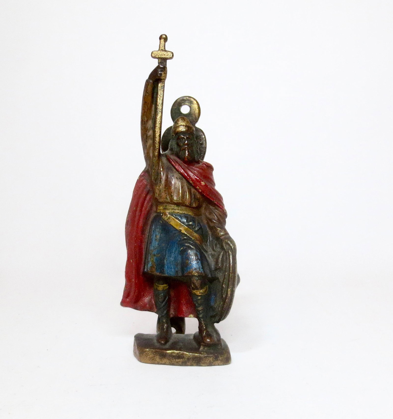 Vintage Warrior Doorknocker: Unusual antique doorknocker. Measures 13" tall. Unboxed.