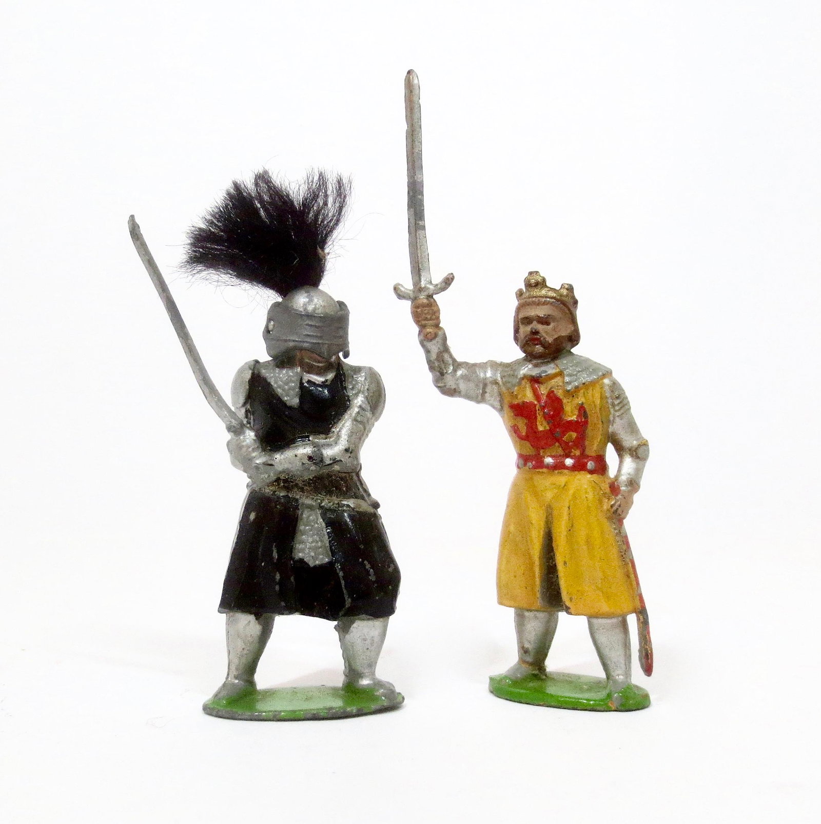 Timpo King Arthur and Mordred: 2 pieces. Excellent condition. Unboxed.
