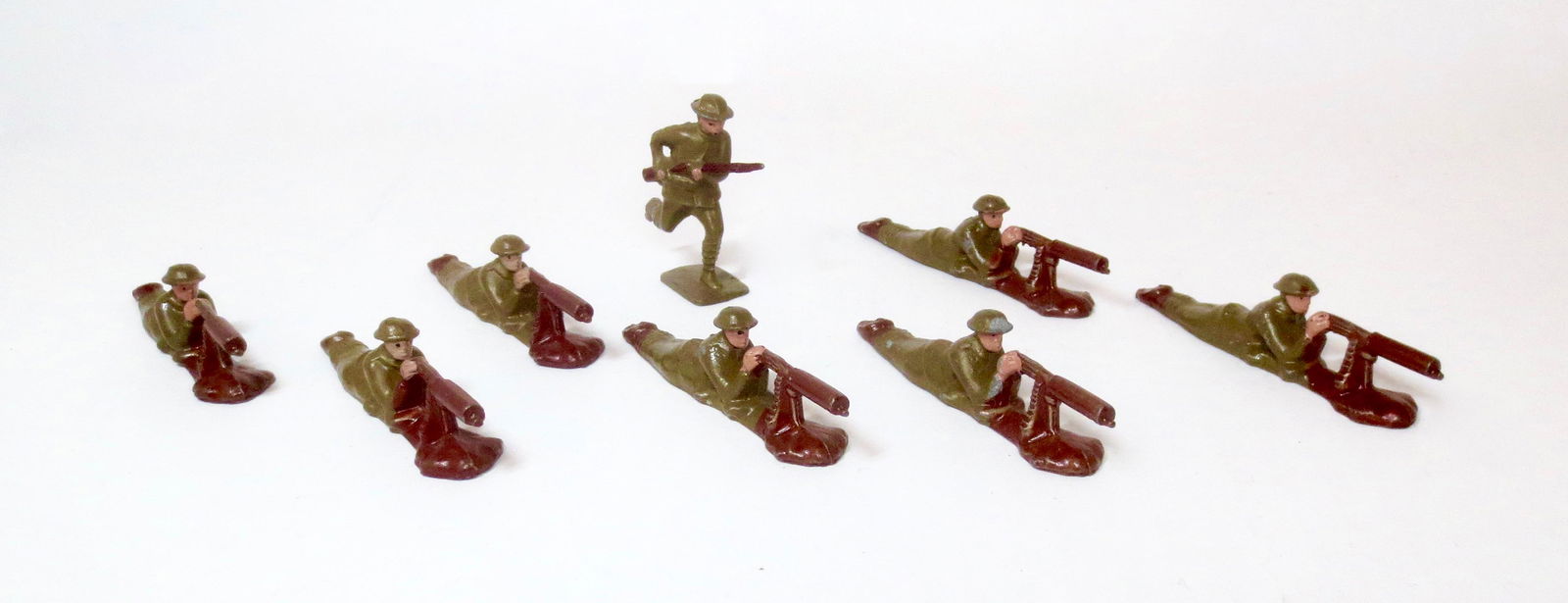 Lincoln Logs U.S. Infantry Set: 8 pieces. Near mint condition. Unboxed.