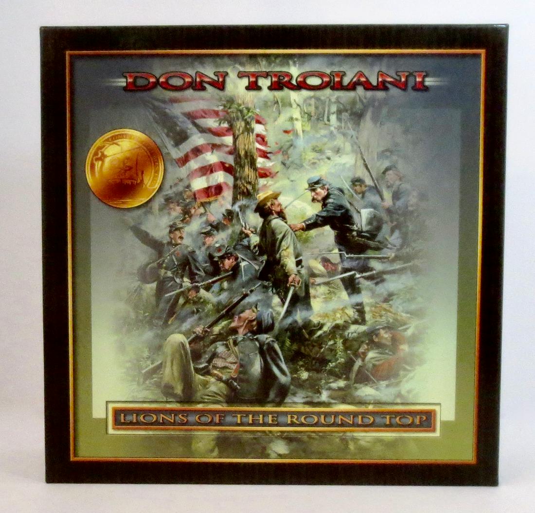 Conte #ACW59001 Lions of the Round Top: American Civil War. "Don Troiani's Civil War". Limited Edition set. 6 Figures on a Terrain Base. 7 total pieces. New condition, never out of the box. Box new.