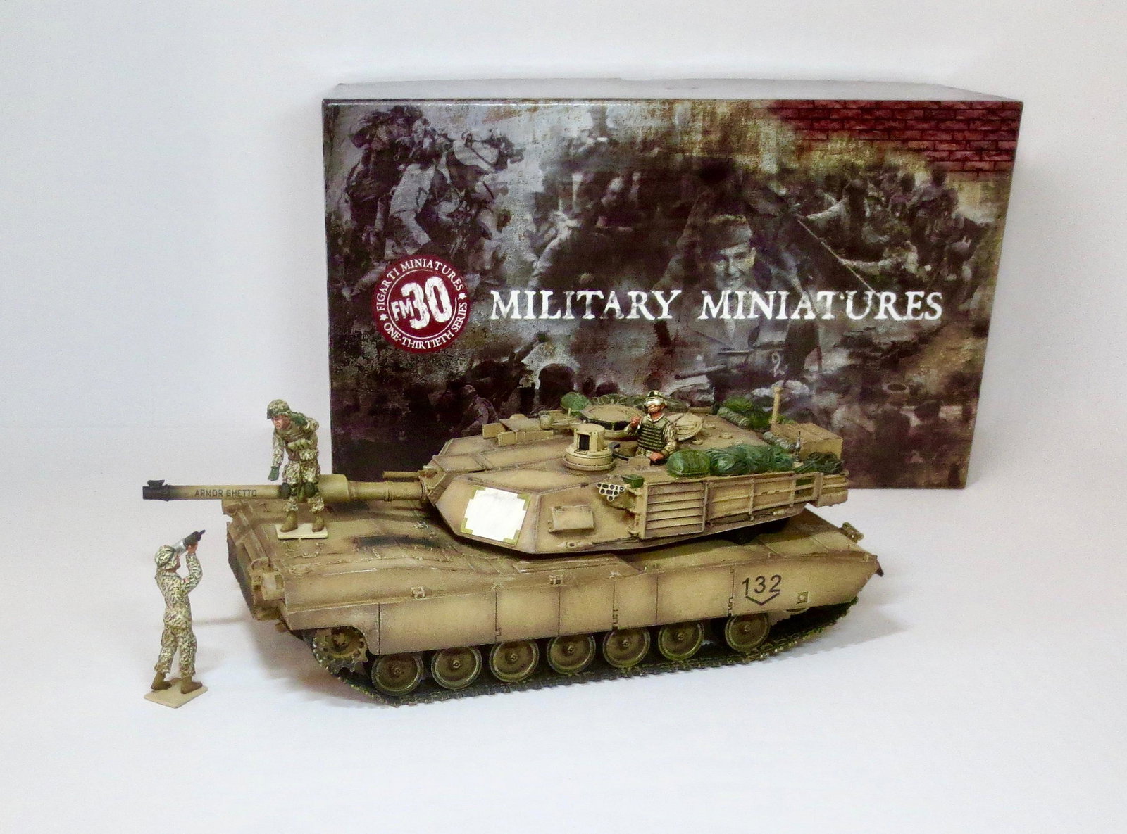 Figarti #IRQ-004 The Iraq War: M1A2 Abrams Main Battle Tank. Limited edition set. 4 pieces. Near mint condition. Box excellent.