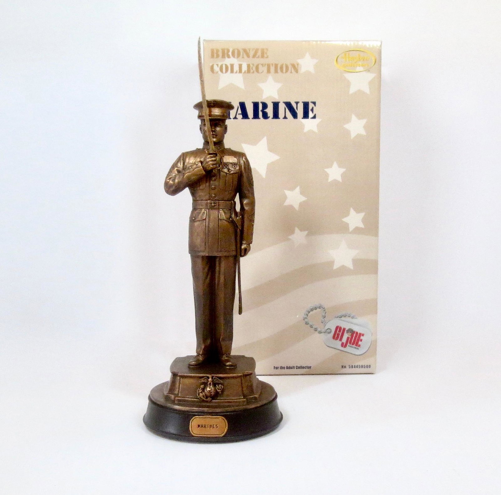 Hasbro GI Joe Bronze Collection Marine: 12-1/4" tall. Mint condition. Box excellent.