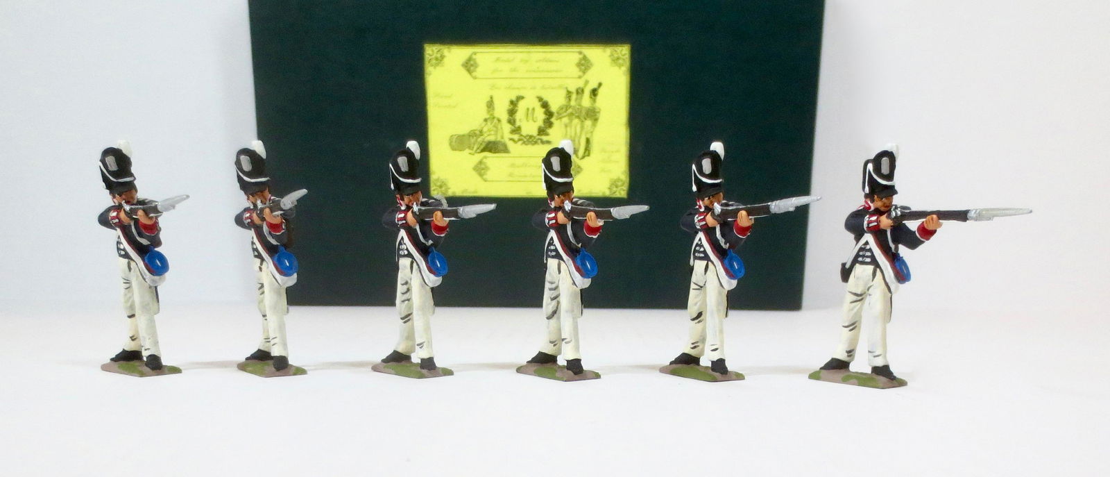 Mulberry Miniatures US Infantry of 1812: Standing firing. 6 pieces. Near mint condition. Box excellent.