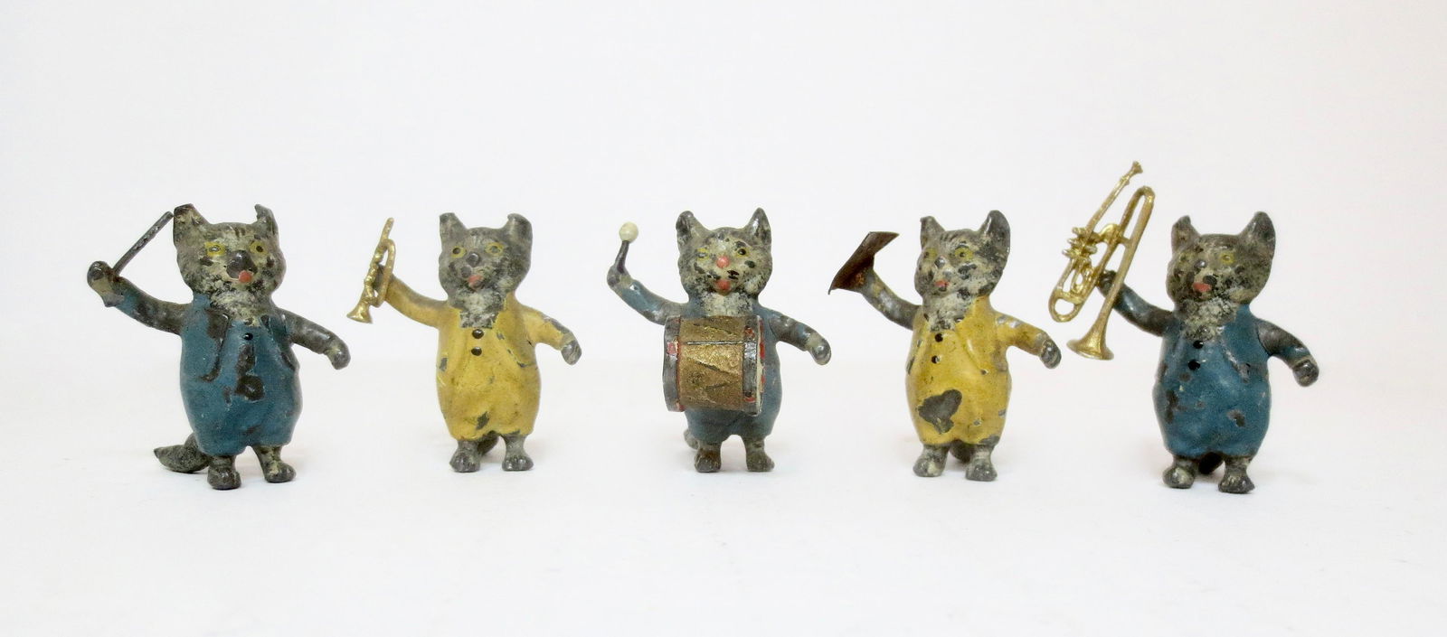 Heyde RARE Tom Kitten Band: Adorable kittens playing musical instruments. 32mm tall. Excellent condition. Unboxed.