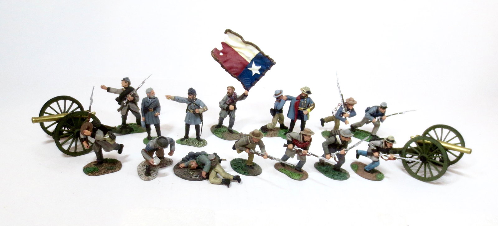 Britains ACW Confederate Soldier Selection: American Civil War Series. 18 pieces. Excellent condition. Unboxed.