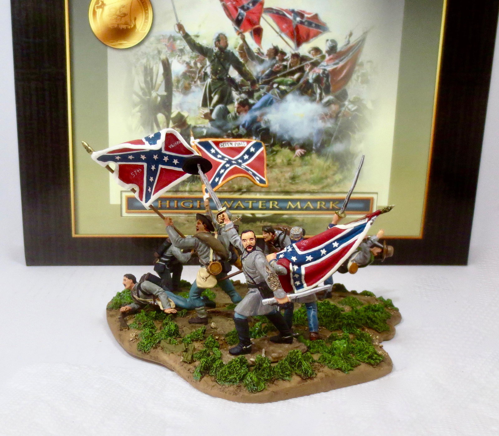 Conte "High Water Mark": Limited Edition set. 9 pieces (8 figures plus terrain base). Excellent condition. Box good, but missing some inner packing foam.