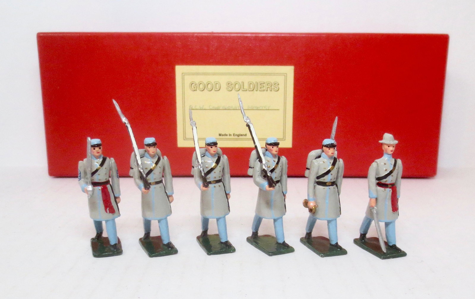Good Soldiers ACW Confederate Infantry: 6 pieces. Mint condition. Box excellent.