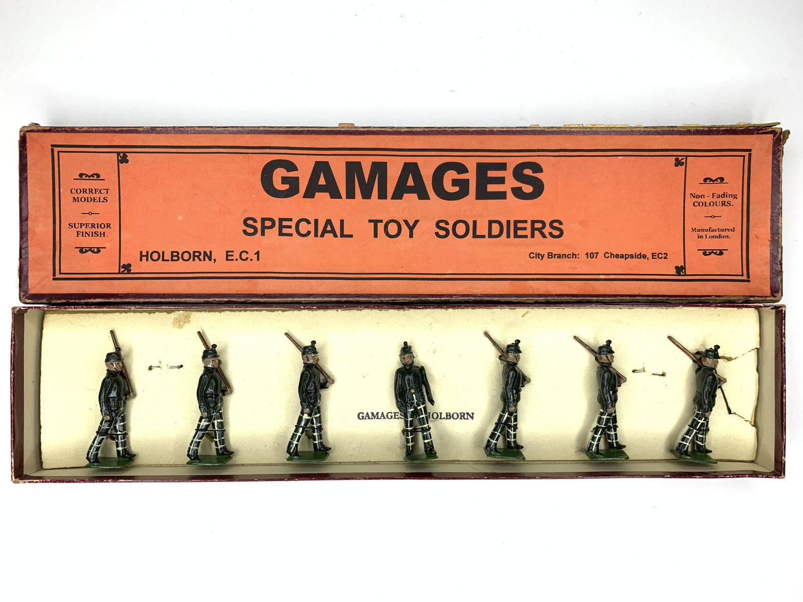 Britains Set #1913 Rare Gamages Cameronians (1 of 1)
