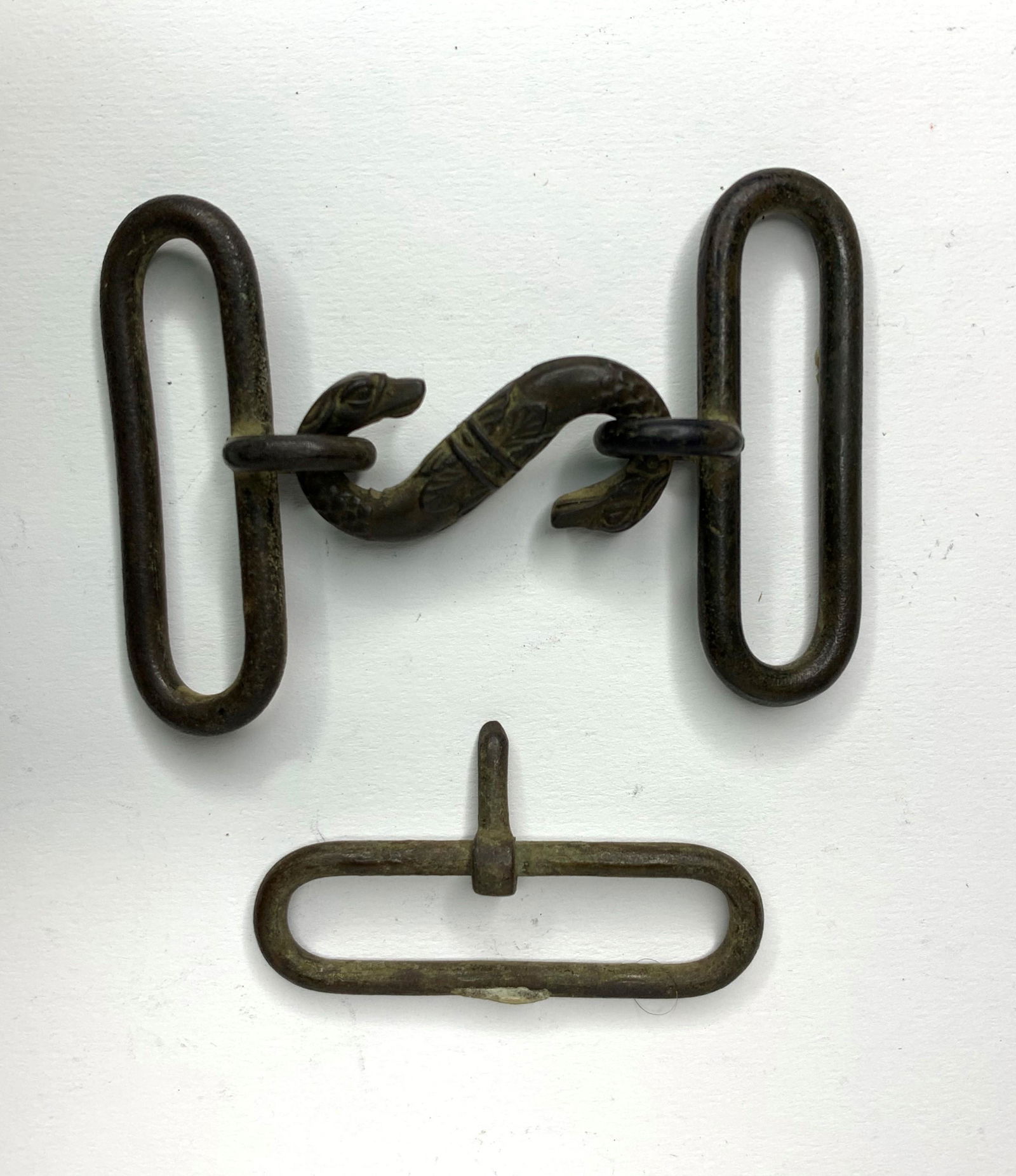 American Civil War Snake Belt Buckle (1 of 1)