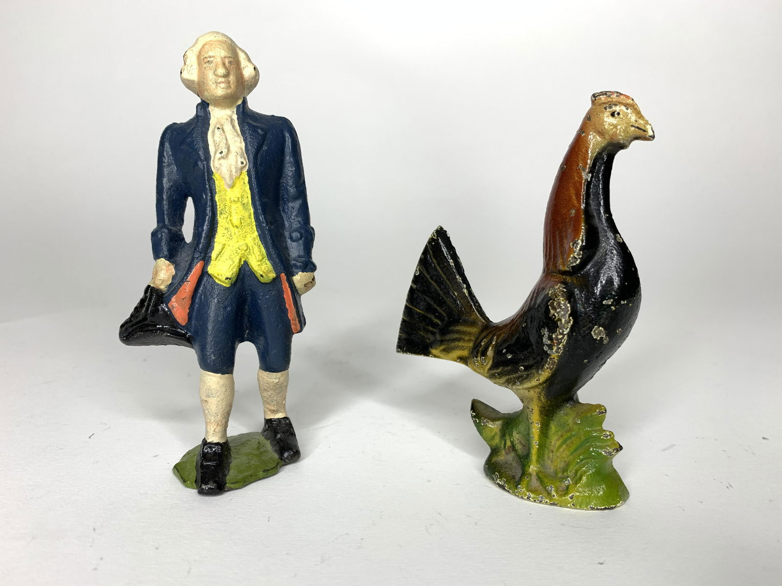 Grey Iron George Washington & Rooster (1 of 2)
