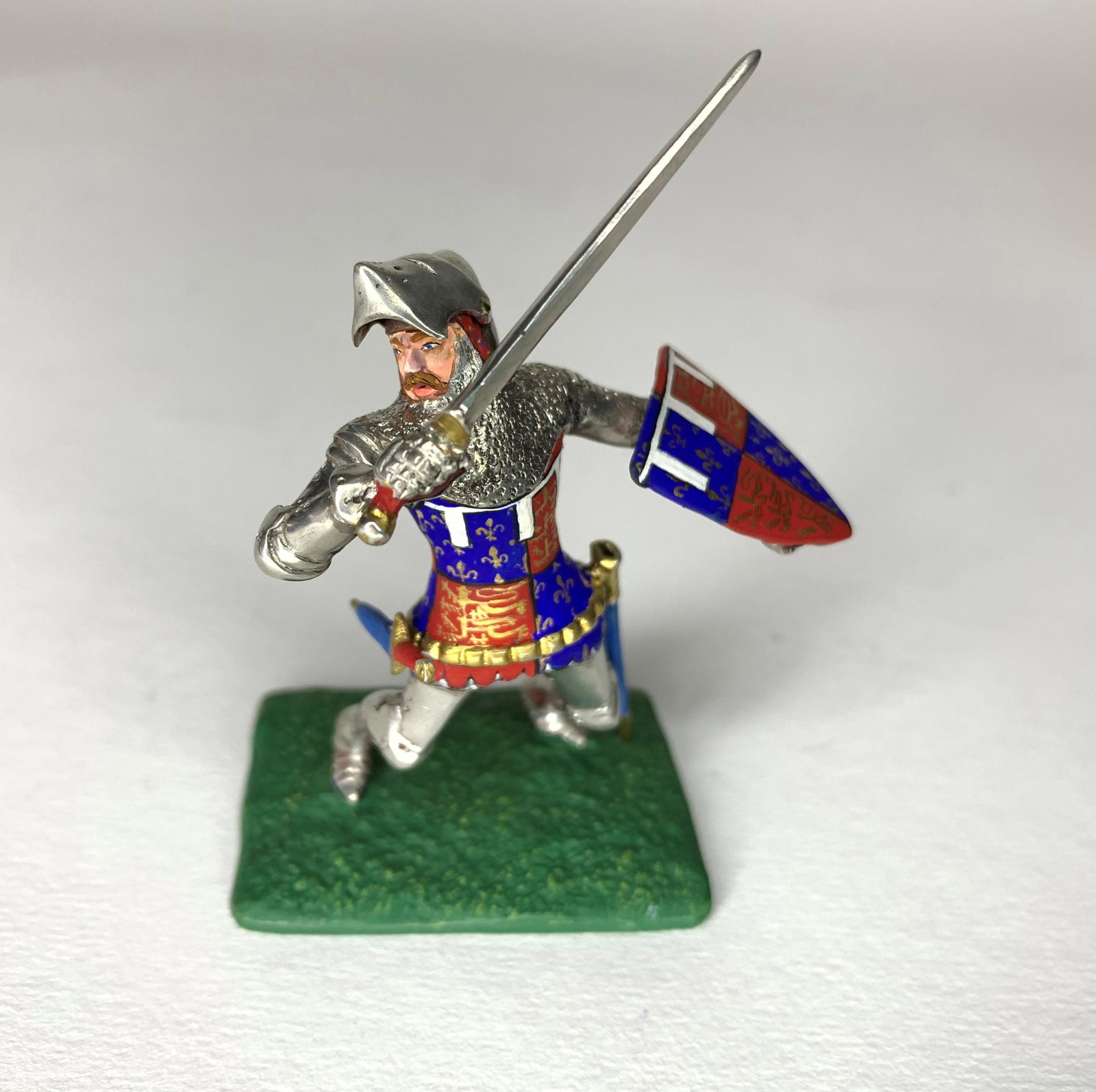 Rodden No. 7 The Black Prince: With sword and moveable visor. 54mm. Signed on Base Brian Rodden October 4, 2002 No. 7 Condition Near Mint.