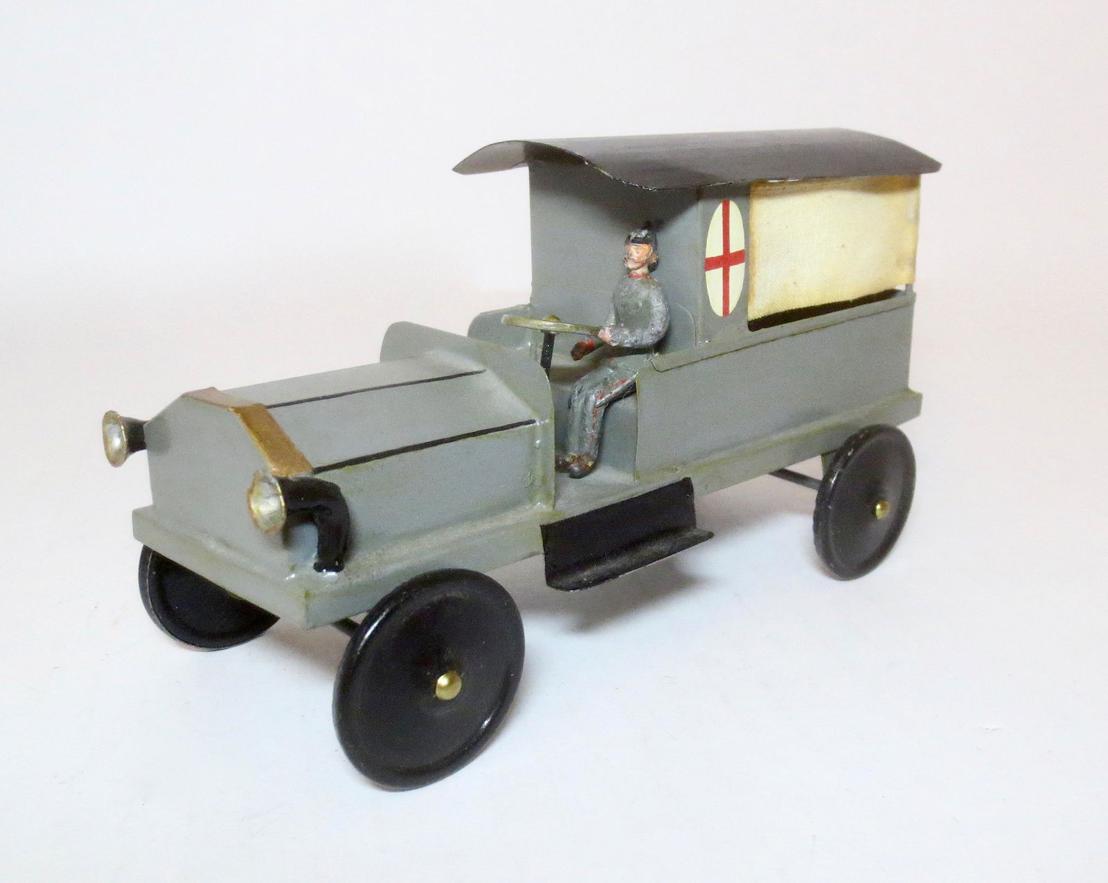 Rare Heyde Tin Ambulance with Driver (1 of 1)