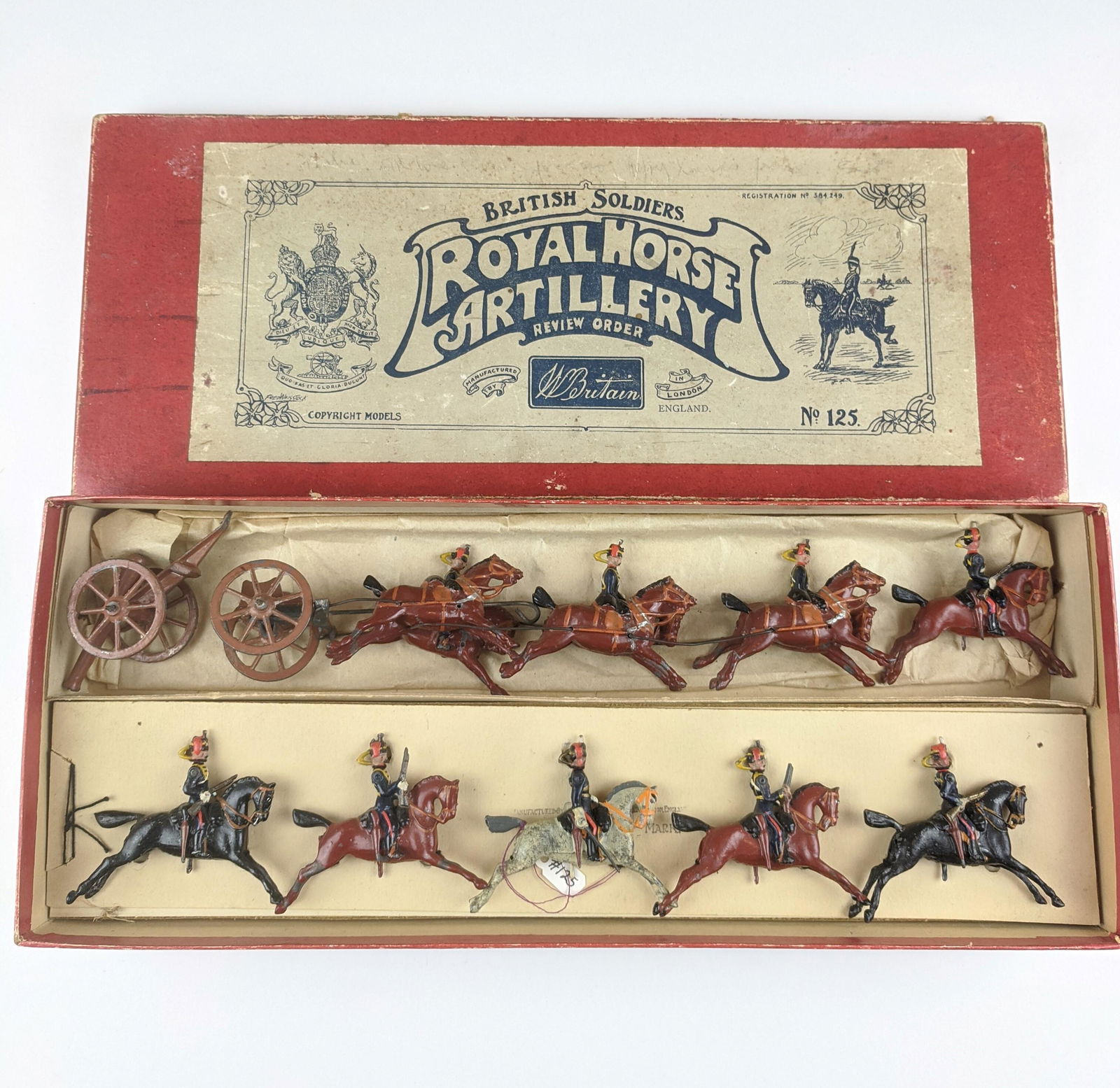 Britains #125 B Scale Royal Horse Artillery (1 of 1)