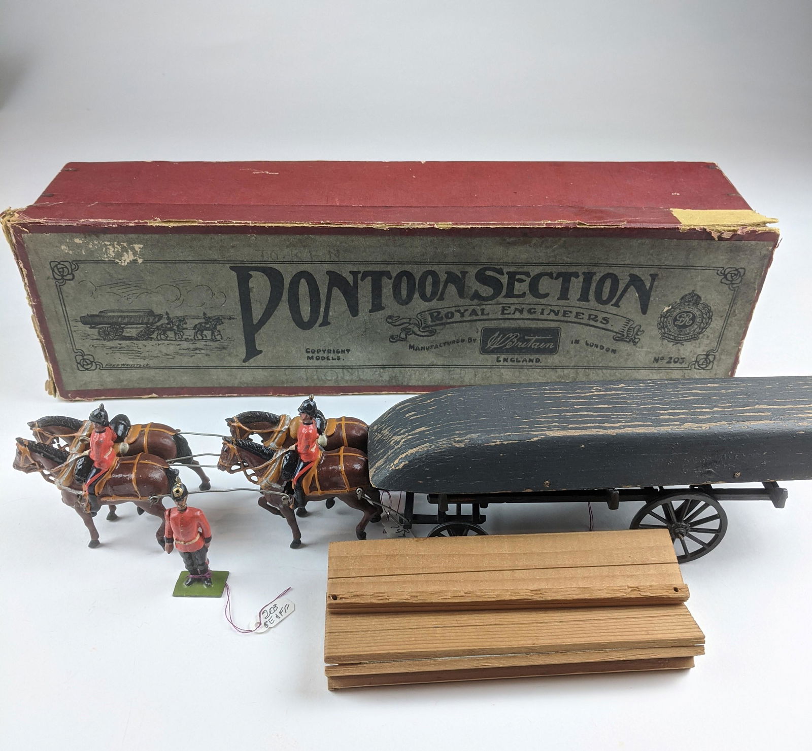 Britains #203 Pontoon Section Royal Engineers (1 of 1)