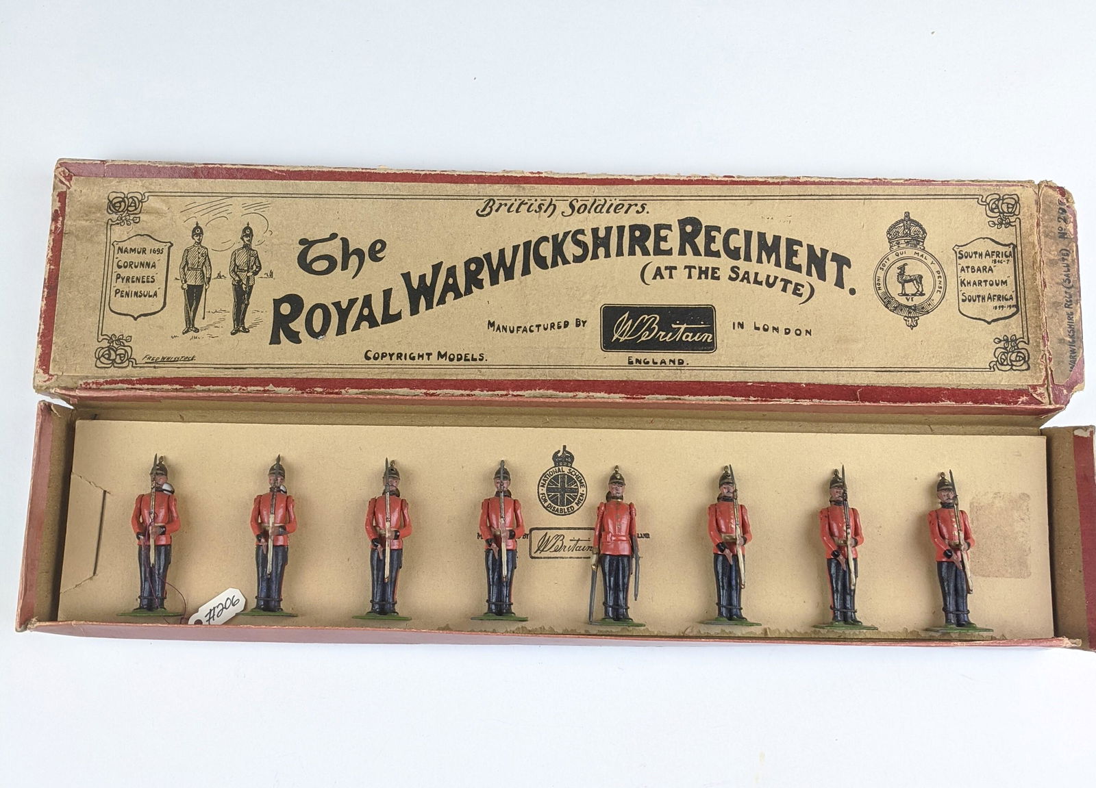 Britains #206 Royal Warwickshire Regiment (1 of 1)