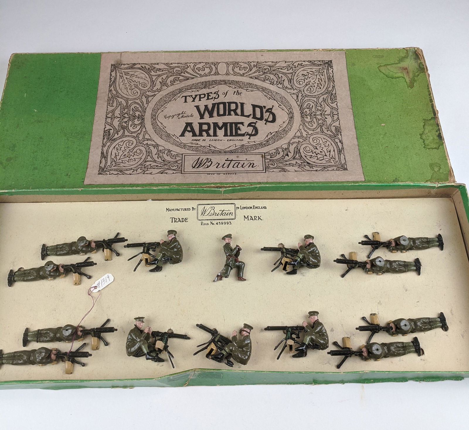 Britains #1319 Machine Gunners In Action (1 of 1)