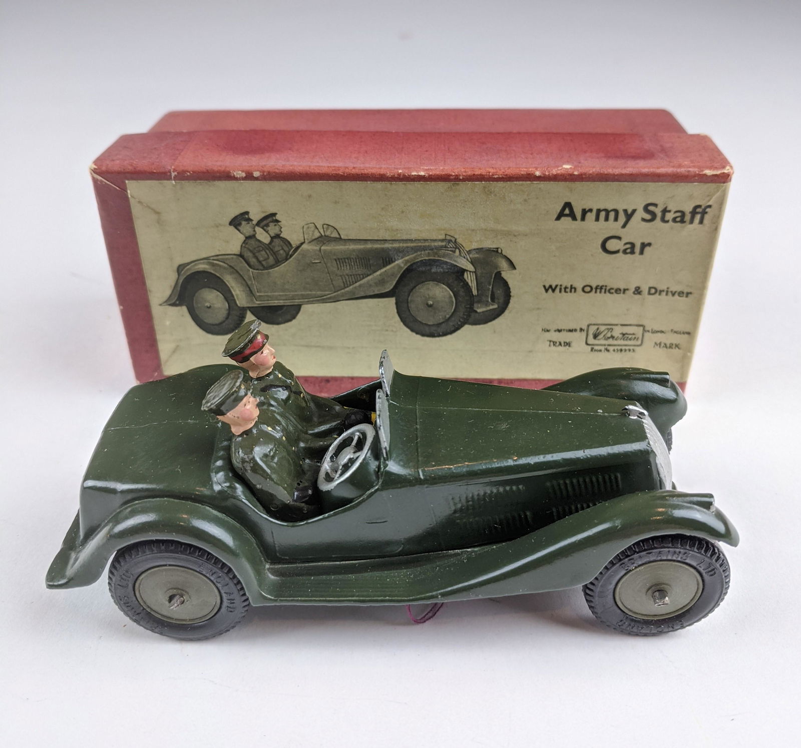 Britains #1448 Army Staff Car Split Windshield (1 of 1)