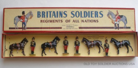Britains Set #182 The 11th Hussars Dismounted.