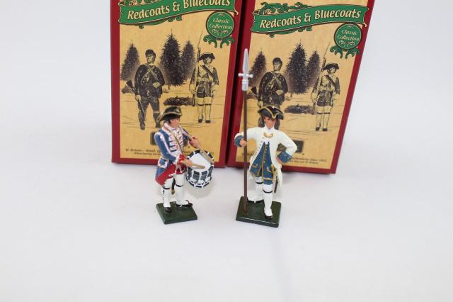 Britains 47039, 4702 French Drummer & Officer (1 of 1)