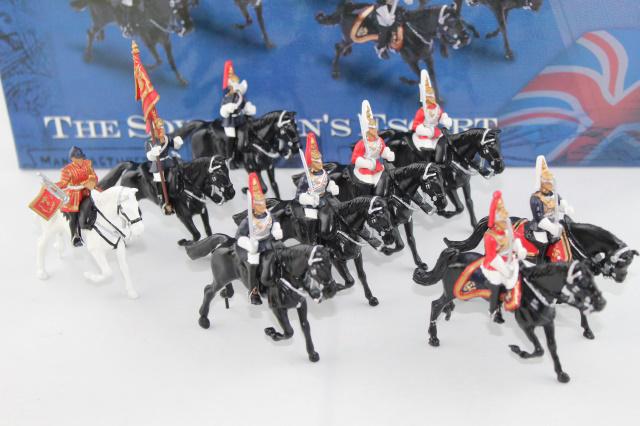 Britains set #00255 The Sovereign's Escort: 9-pc set, 54 mm, 2000, MIB, with outer sleeve,