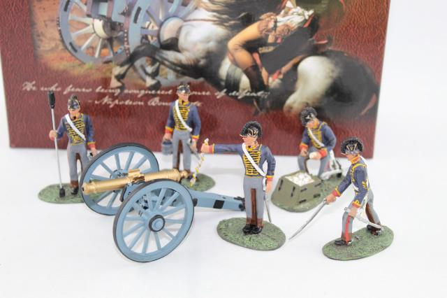 Britains Waterloo Royal Artillery Gun & Crew: 6-pc set, 54 mm, 2000, MIB.