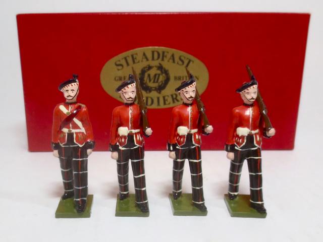 Steadfast #SF11 King's Own Scottish Borderers: 4 pieces. Mint condition. Box very good.