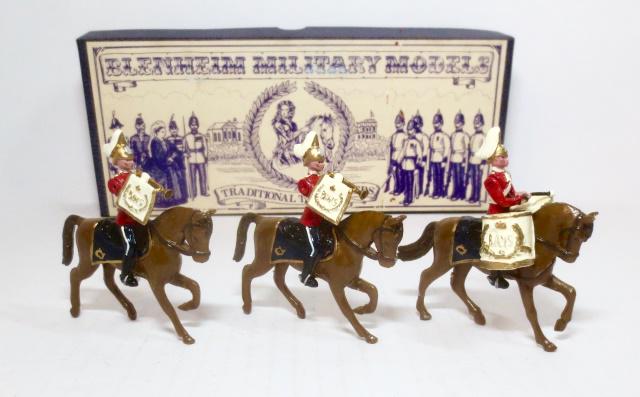 Blenheim #C7 Queen's Bays Musicians: Trumpeters and Drummer. Near mint condition. Box excellent.