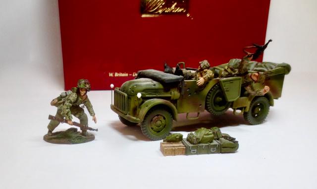 Britains #17691 "Breakout" Normandy 1944: German 17th Waffen SS Division Ambushed Steyr With Crew. 4 pieces. Mint condition. Box excellent.
