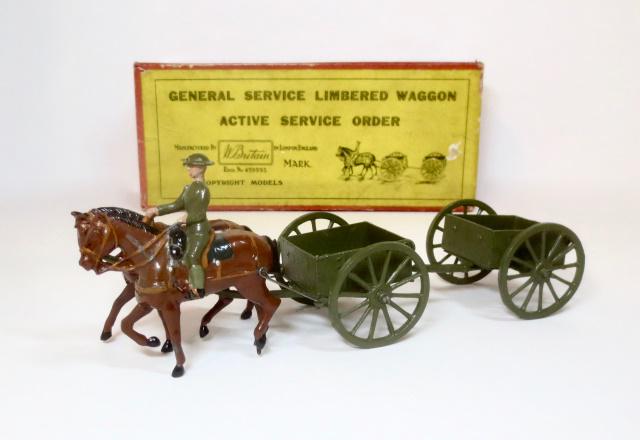 Britains RARE #1331 GS Limbered Wagon (1 of 1)