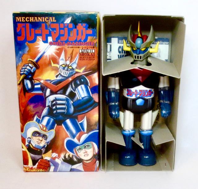 Billiken Shokai GREAT MAZINGER Wind Up Tin Robot: 1 piece. New in box. Box excellent.
