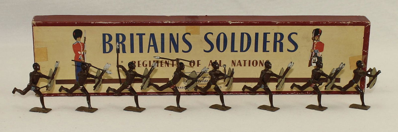 Britains #147 Zulus Charging (1 of 3)