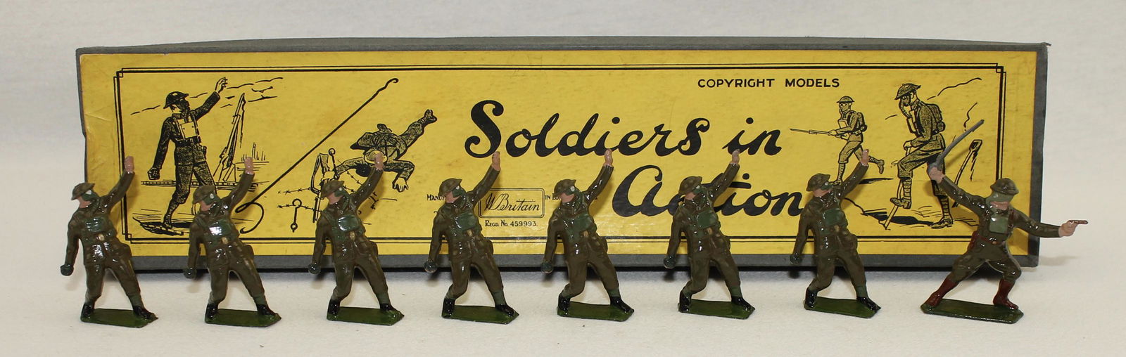 Britains #1612 British Infantry in Action (1 of 3)