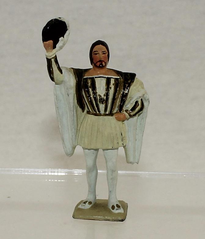 Vertunni Francois I King of France: 1 Piece. Condition Very Good. Few Minor Paint Flakes to Hat and Back of Cape. No Box.