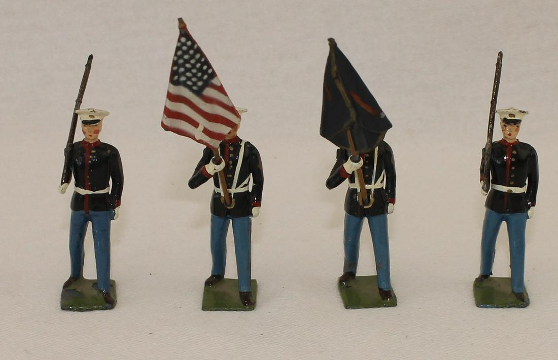 Britains #2101 US Marine Corps Color Party (1 of 2)