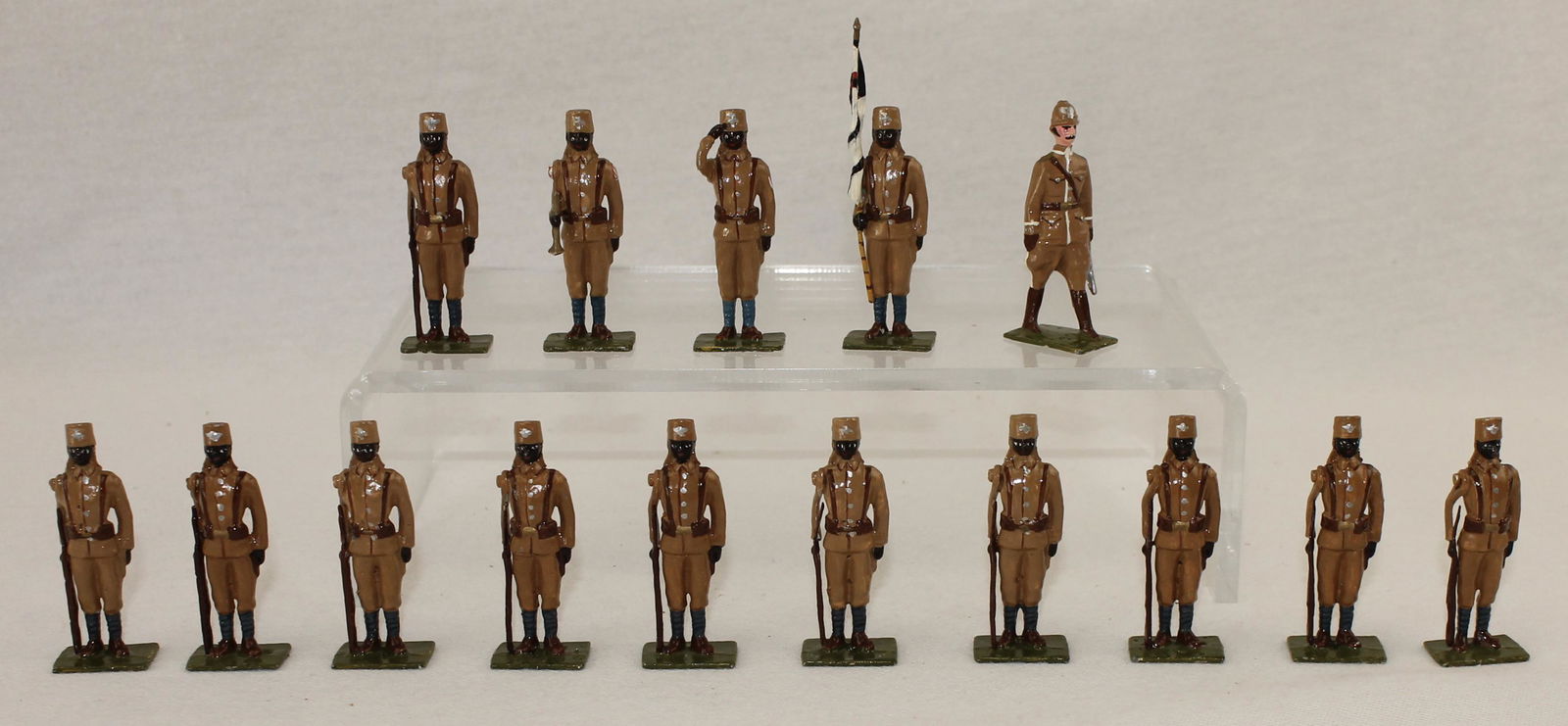 Potsdamer Zinnsoldat Lot Askari's at Attention: Joe Shimek's Iconic Heyde Recreations. 15 Pieces. Condition Excellent. No Box.
