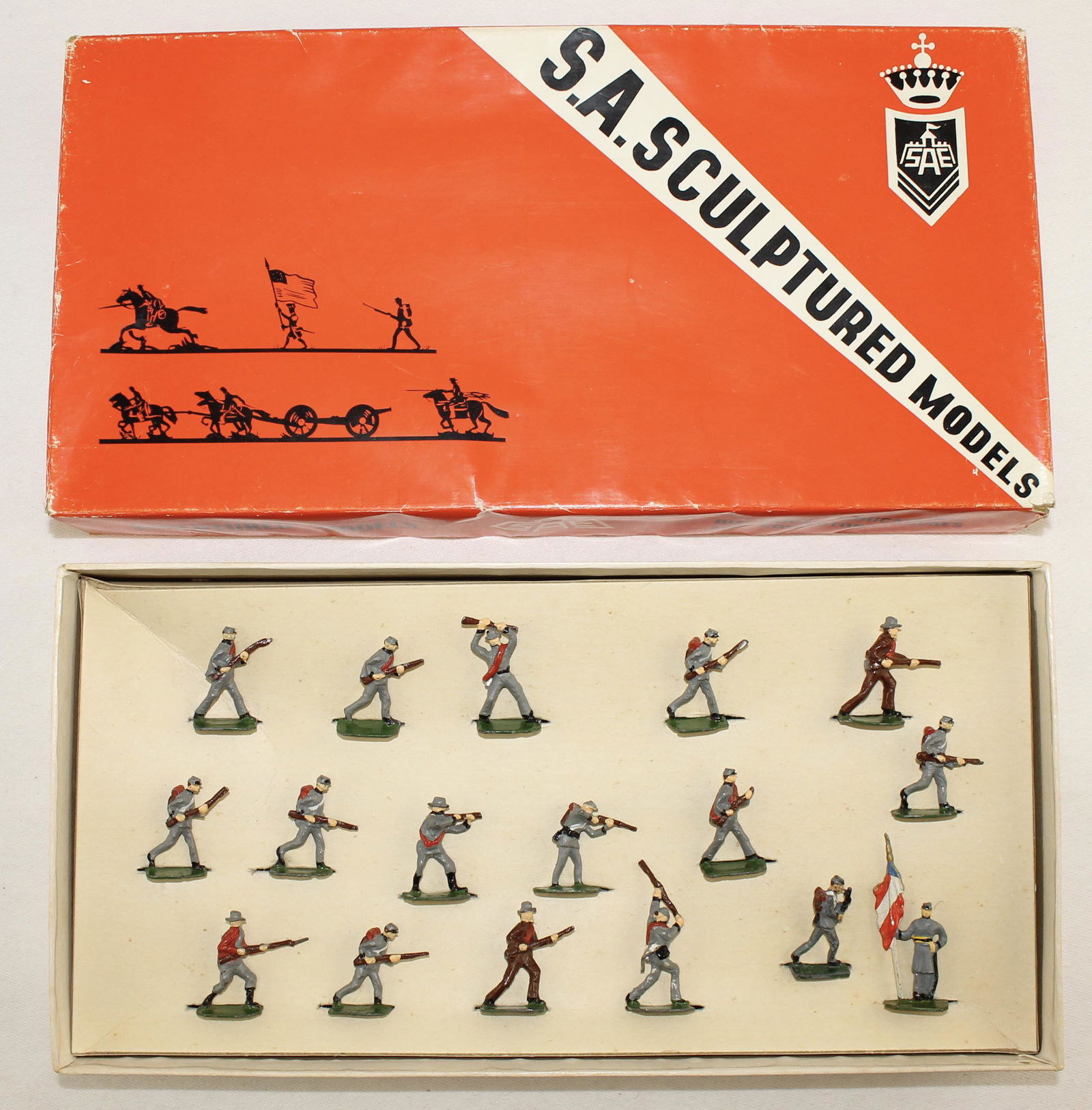 SAE #1060 ACW Confederate Infantry in Action (1 of 2)