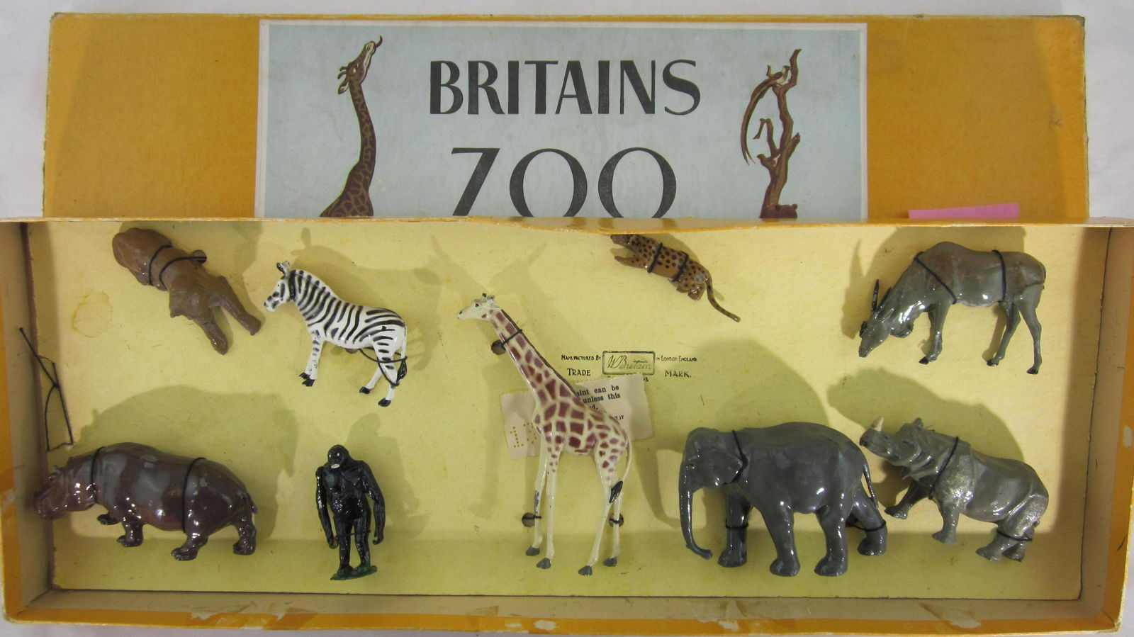 Britains Set #26Z Rare Postwar Zoo Set. (1 of 1)