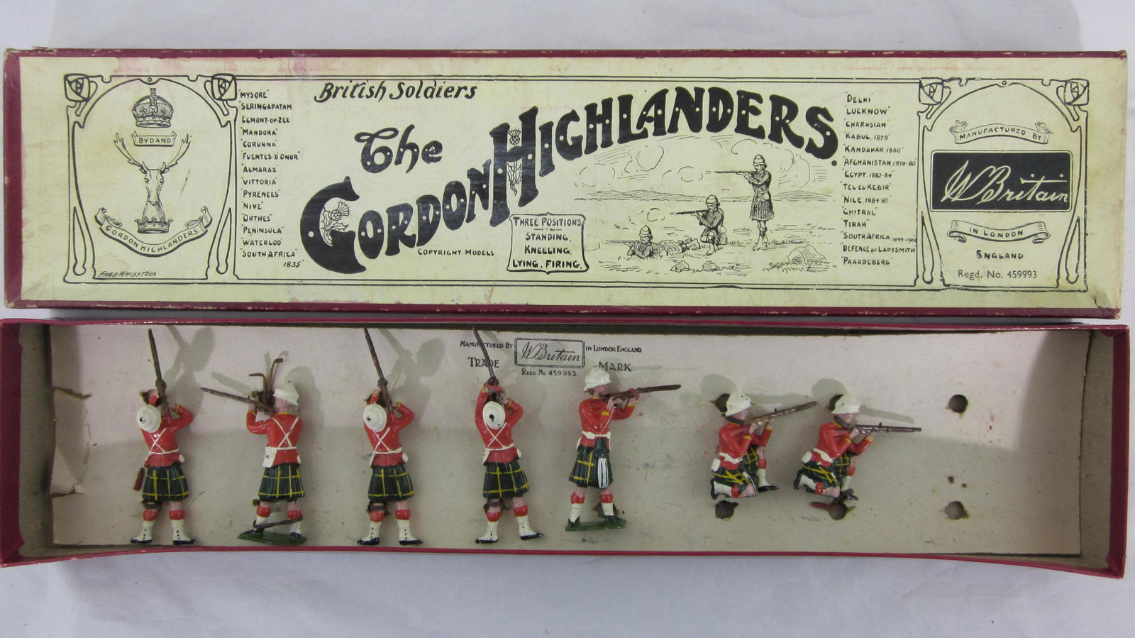 Britains Set #157 Gordon Highlanders Firing. (1 of 1)