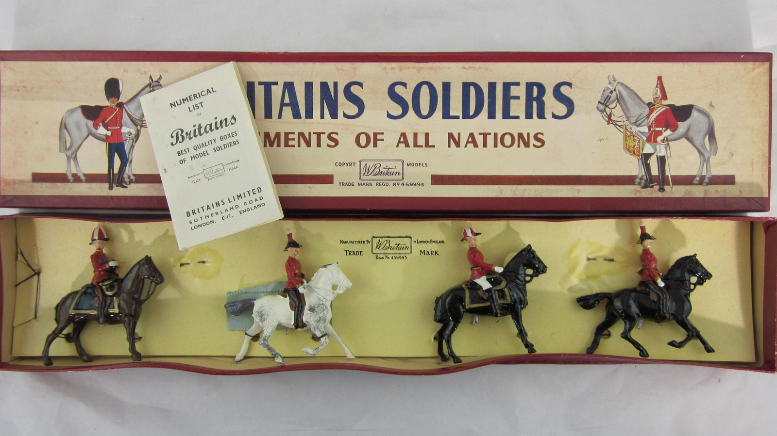 Britains Set #201 Review Order Staff Officers. (1 of 1)