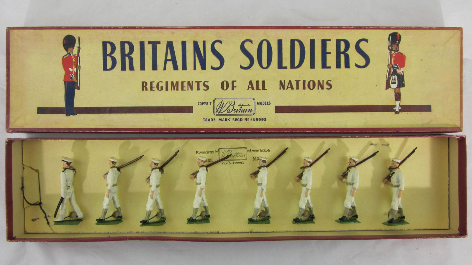 Britains Set #1253 Postwar U.S. Whitejackets. (1 of 1)