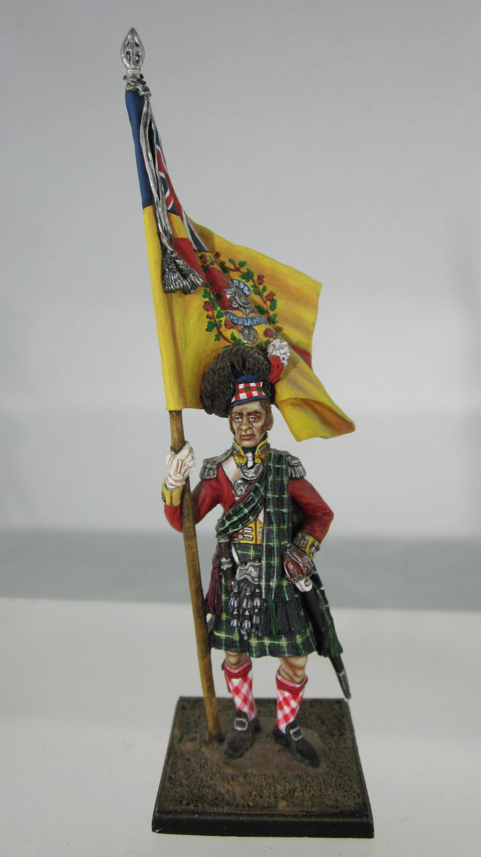 St George Cross Gordon Highlander Flagbearer. (1 of 1)