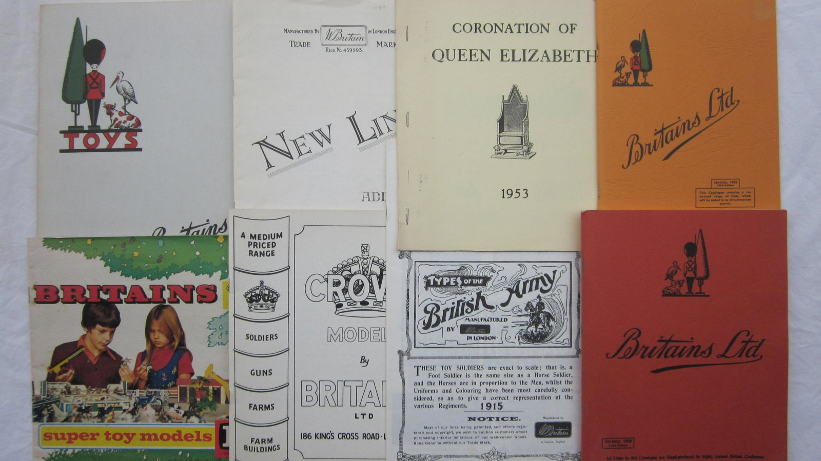 Britains Reprint Catalogs, 1938, 1958, And More. (1 of 1)