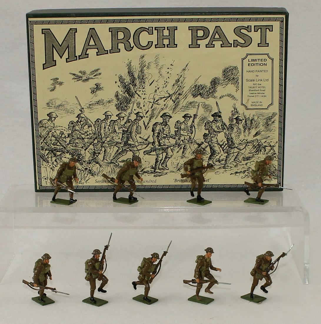March Past #001 British 1918 Soldiers Advancing (1 of 2)