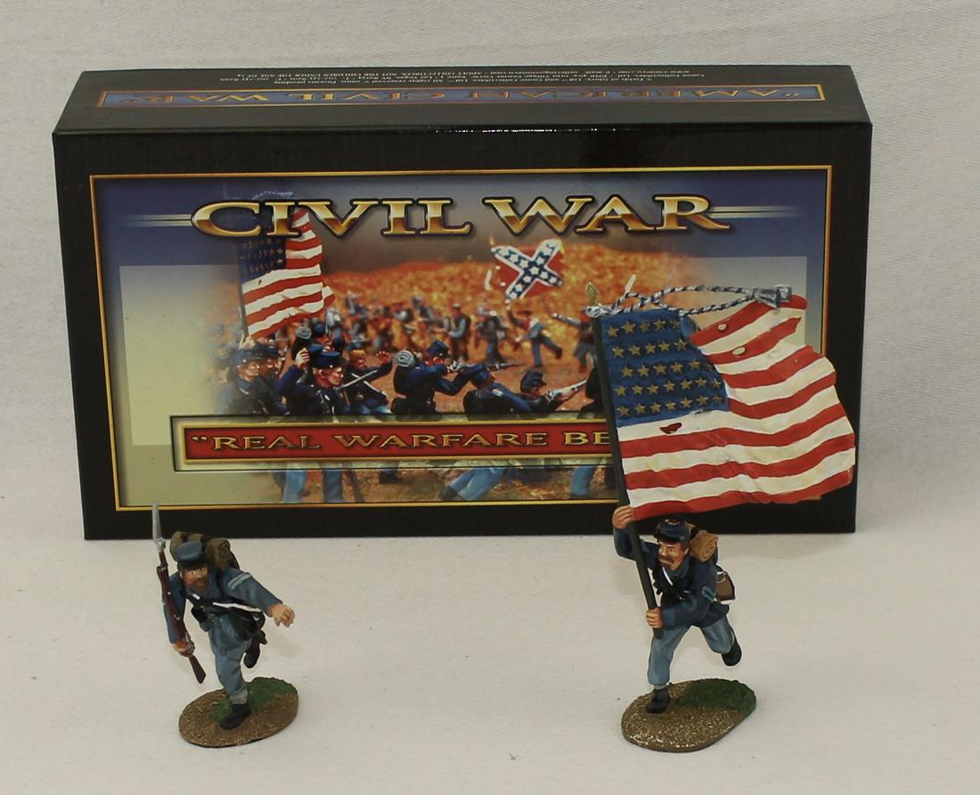 Conte #57109 ACW Union Flagbearer and Officer (1 of 1)