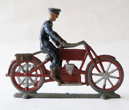 Heyde Rare Police Motorcycle and rider. 1910. Unboxed: Heyde Rare Police Motorcycle and rider. 1910. Unboxed.