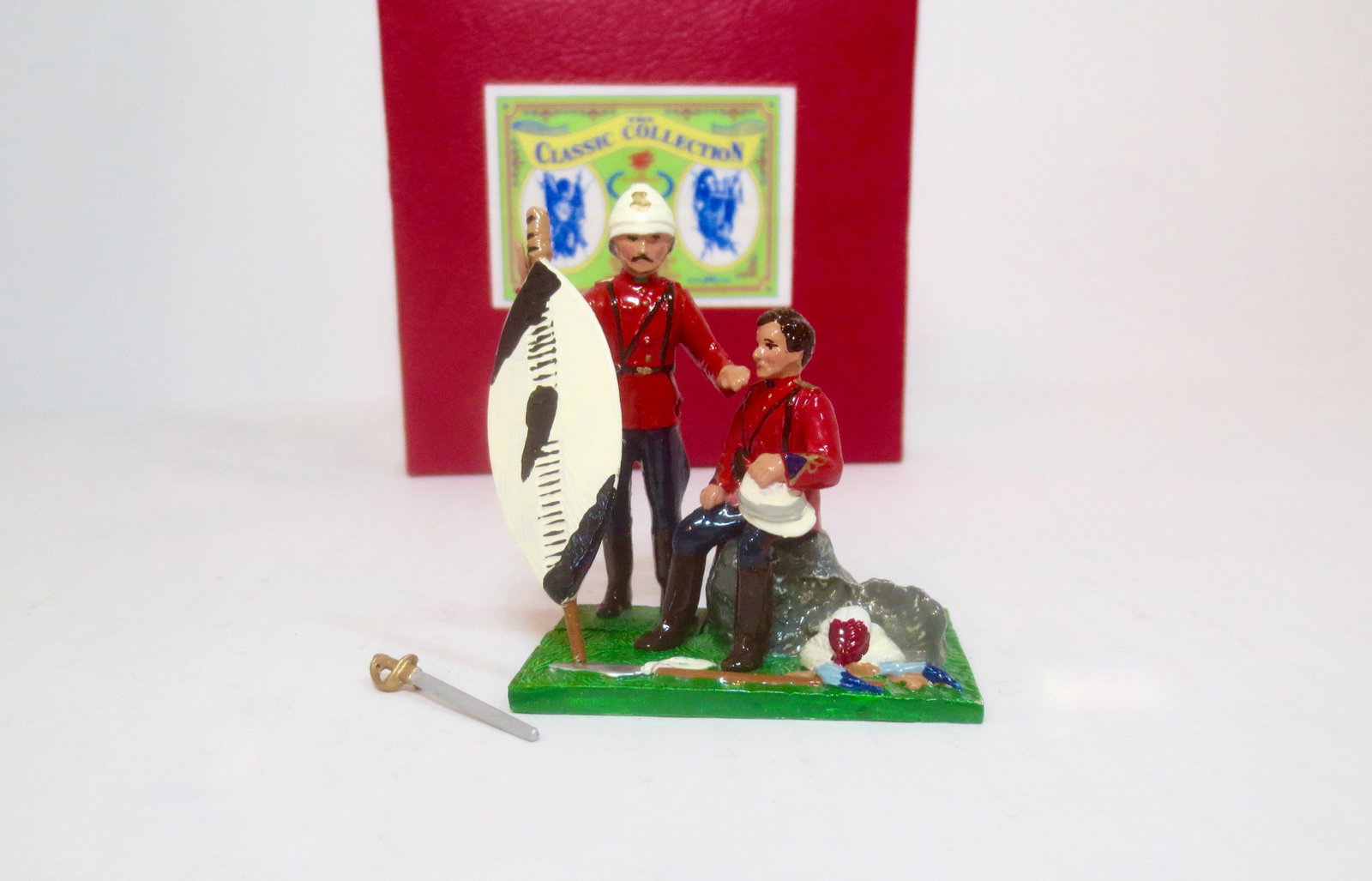 Trophy #TD10A "Trophies Of War": Chard & Bronhead Having Their Photograph Taken. 4 pieces. Near mint condition. Box very good.