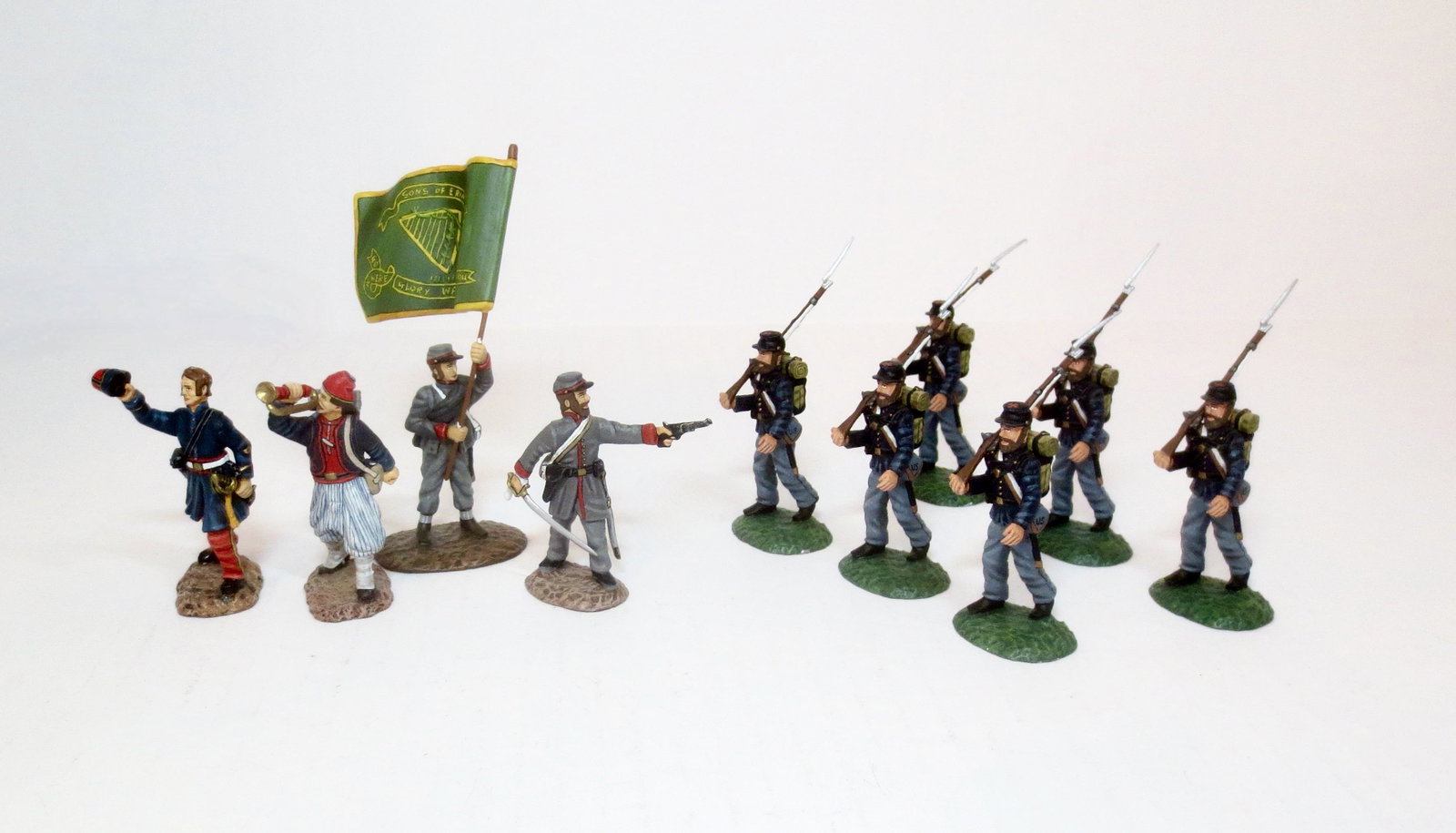 Frontline American Civil War Assortment: Union & Confederates. 10 pieces. Excellent condition. Unboxed.